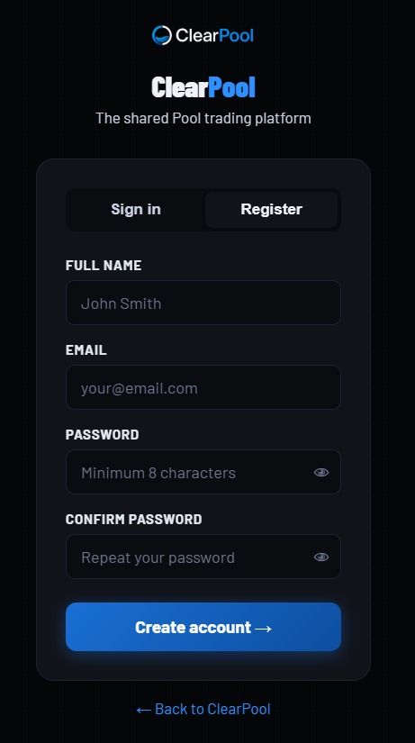 Registration form.