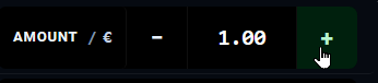 Trade amount control.